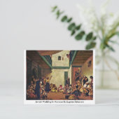 Jüdische Hochzeit in Marokko durch Eugene Delacroi Postkarte (Stehend Vorderseite)