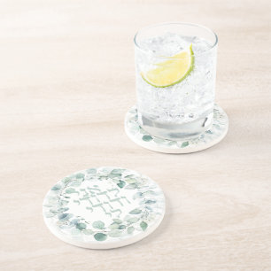 Jüdische Hochzeit in Watercolor Ani Ledodi Getränkeuntersetzer