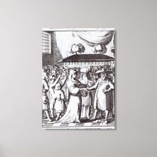 jüdische Hochzeit Leinwanddruck (Vorderseite)