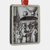 Jüdische Hochzeit Silbernes Ornament (Rechts)