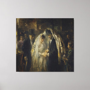 Jüdische Hochzeit , von Jozef Israëls Leinwanddruck