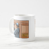 Jüdische Hochzeitsfeier Kaffeetasse (Vorderseite Links)