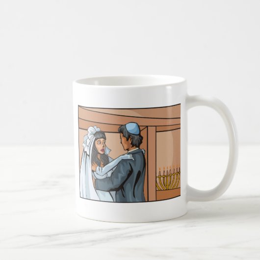 Jüdische Hochzeitsfeier Kaffeetasse (Rechts)