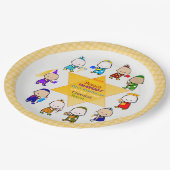 Jüdische Holiday-Star-Babies-Teller Pappteller (Schrägansicht)