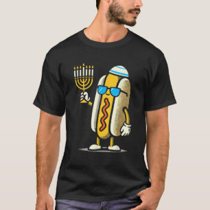 Jüdische Hotdog Lustige Chanukka Schlafanzüge Chan T-Shirt