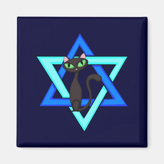 Jüdische Katzenstars Magnet (Vorne)