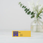 Jüdische Kontakt-Karten Telefonnummerkarte (Stehend Vorderseite)