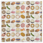 Jüdische Küche Brisket Challah Babka Latkes Blintz Stoff (Muster)