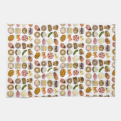 Jüdische Küche Feiertag Abendessen Fossilien Print Geschirrtuch (Horizontal)