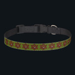 Jüdische Ladybug-Star von David Haustierhalsband<br><div class="desc">Red Star of David mit schwarzen Polka-Punkten und einem niedlichen kleinen Ladybug.</div>