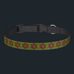 Jüdische Ladybug-Star von David Haustierhalsband<br><div class="desc">Red Star of David mit schwarzen Polka-Punkten und einem niedlichen kleinen Ladybug.</div>