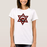 Jüdische Ladybug-Star von David T-Shirt<br><div class="desc">Red Star of David mit schwarzen Polka-Punkten und einem niedlichen kleinen Ladybug.</div>