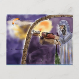 Jüdische Lebenslernkarte: Bikur Holim Postkarte