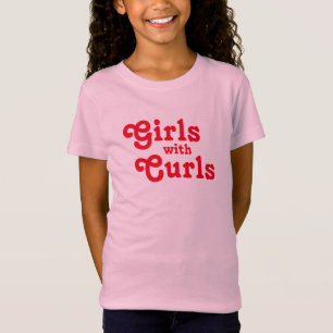 Jüdische Mädchen mit Curls jüdisch, lockig haarig T-Shirt