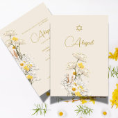 Jüdische Mädchenjunge mit Wasserfarbenkennzeichnun Einladung