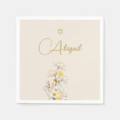 Jüdische Mädchenjunge mit Wasserfarbenkennzeichnun Serviette (Vorderseite)