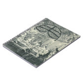 Jüdische Mahlzeit während des Festes der Notizblock (Linke Seite)