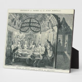 Jüdische Mahlzeit Während des Festes der Tabernacl Fotoplatte (Seite)