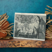 Jüdische Mahlzeit Während des Festes der Tabernacl Fotoplatte (Seite)