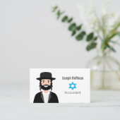 Jüdische Mann-Visitenkarte Visitenkarte (Stehend Vorderseite)