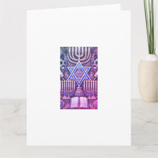 Jüdische Menora Chabad Hebräisch Karte