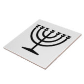 Jüdische Menorah (Symbol des Judentums) Fliese (Seite)