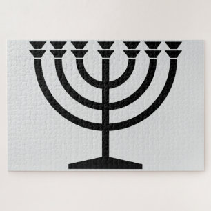 Jüdische Menorah (Symbol des Judentums) Puzzle