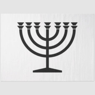 Jüdische Menorah (Symbol des Judentums) Seidenpapier