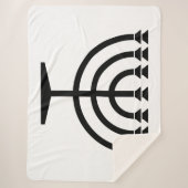 Jüdische Menorah (Symbol des Judentums) Sherpadecke (Vorderseite)