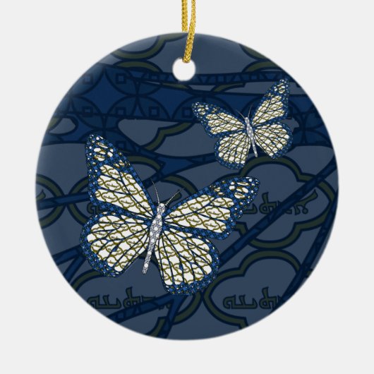 Jüdische Monarch-Verzierung Keramikornament (Vorne)