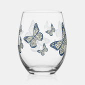 Jüdische Monarchin Weinglas Ohne Stiel (Rückseite)