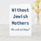 Jüdische Mütter Karte (Gelbe Blume)