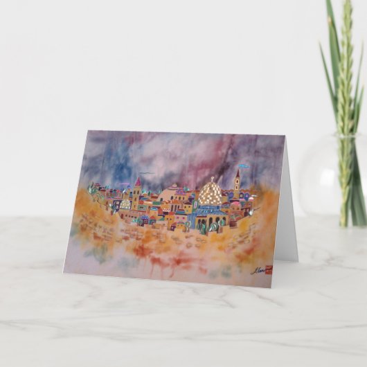 Jüdische neues Jahr-Karte Feiertagskarte (Vorderseite)