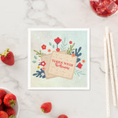 Jüdische Pessach Seder Blume mit Matzah Serviette (Beispiel)