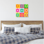 Jüdische Pop-Kunst Leinwanddruck (Insitu (Schlafzimmer))