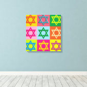 Jüdische Pop-Kunst Leinwanddruck (Insitu (Holzboden))