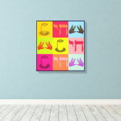 Jüdische Popkunst Leinwanddruck (Insitu (Holzboden))