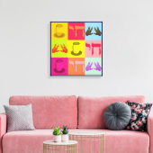 Jüdische Popkunst Leinwanddruck (Insitu (Wohnzimmer))