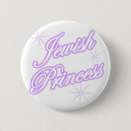 Jüdische Prinzessin lila Button (Vorderseite)