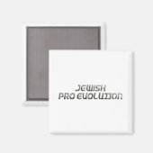 Jüdische Pro-Evolution Magnet (Vorderseite/Rückseite)