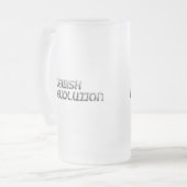 Jüdische Pro-Evolution Mattglas Bierglas (Vorderseite Links)