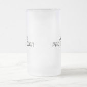Jüdische Pro-Evolution Mattglas Bierglas (Mittel)