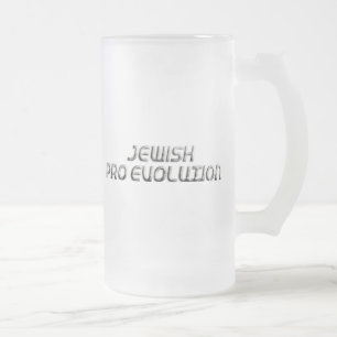 Jüdische Pro-Evolution Mattglas Bierglas