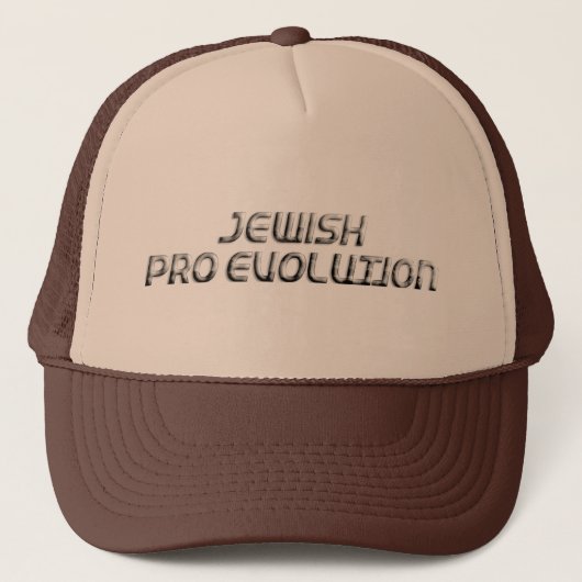 Jüdische Pro-Evolution Truckerkappe (Vorderseite)