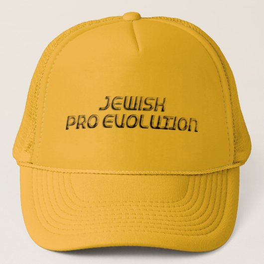 Jüdische Pro-Evolution Truckerkappe (Vorderseite)