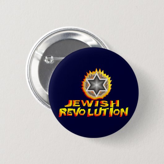 Jüdische Revolution Button (Vorne & Hinten)