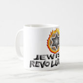 Jüdische Revolution Kaffeetasse (Vorderseite Links)