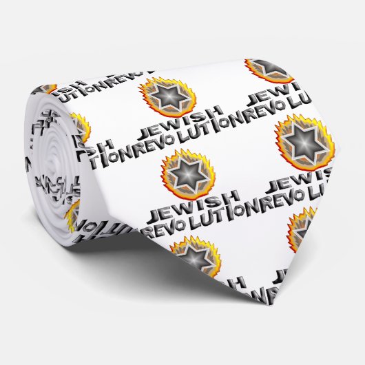 Jüdische Revolution Krawatte (Gerollt)