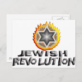 Jüdische Revolution Postkarte (Vorne/Hinten)