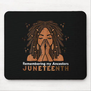 Jüdische Schwarze Frau im Gedenken an Vorfahren Fr Mousepad